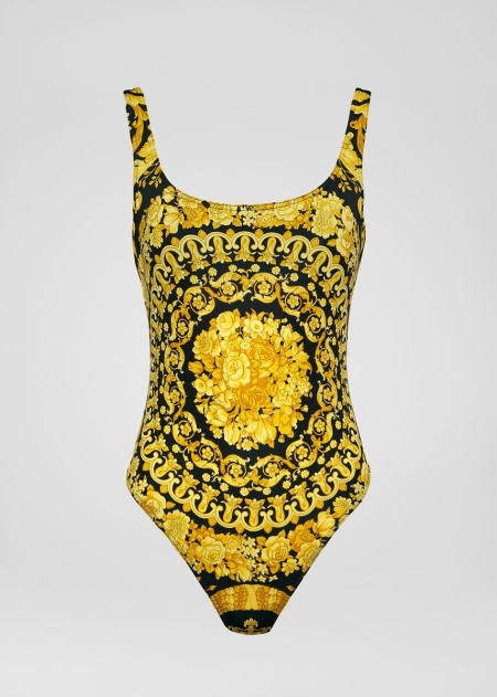 Versace Barocco Print One-Piece Baddräkt Dam - 956318SJQ